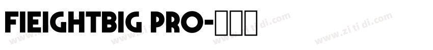 fieightbig pro字体转换